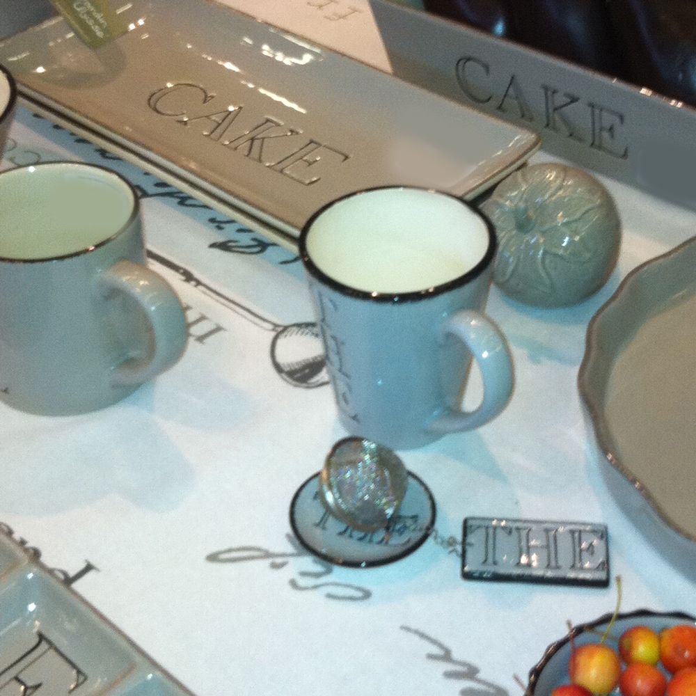 Thé - Set pause Thé gris en céramique avec boule à thé pour 20€