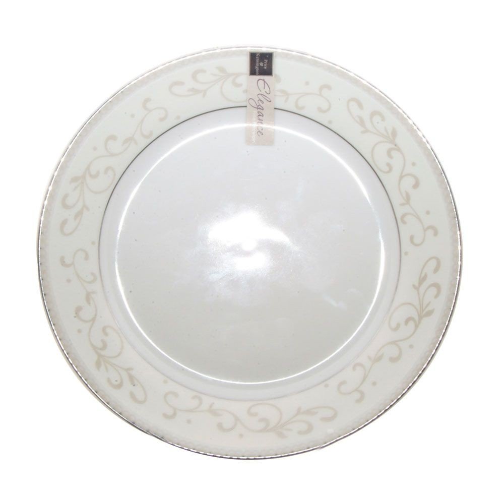 Elegance - Assiette à dessert  porcelaine decorée (par 6)