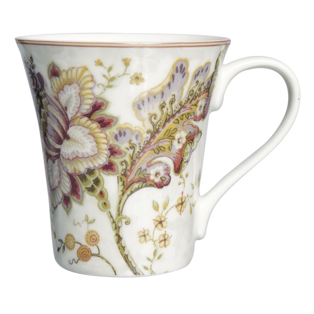 Elisabeth - Mug en porcelaine decor fleur ancienne ( par 2)