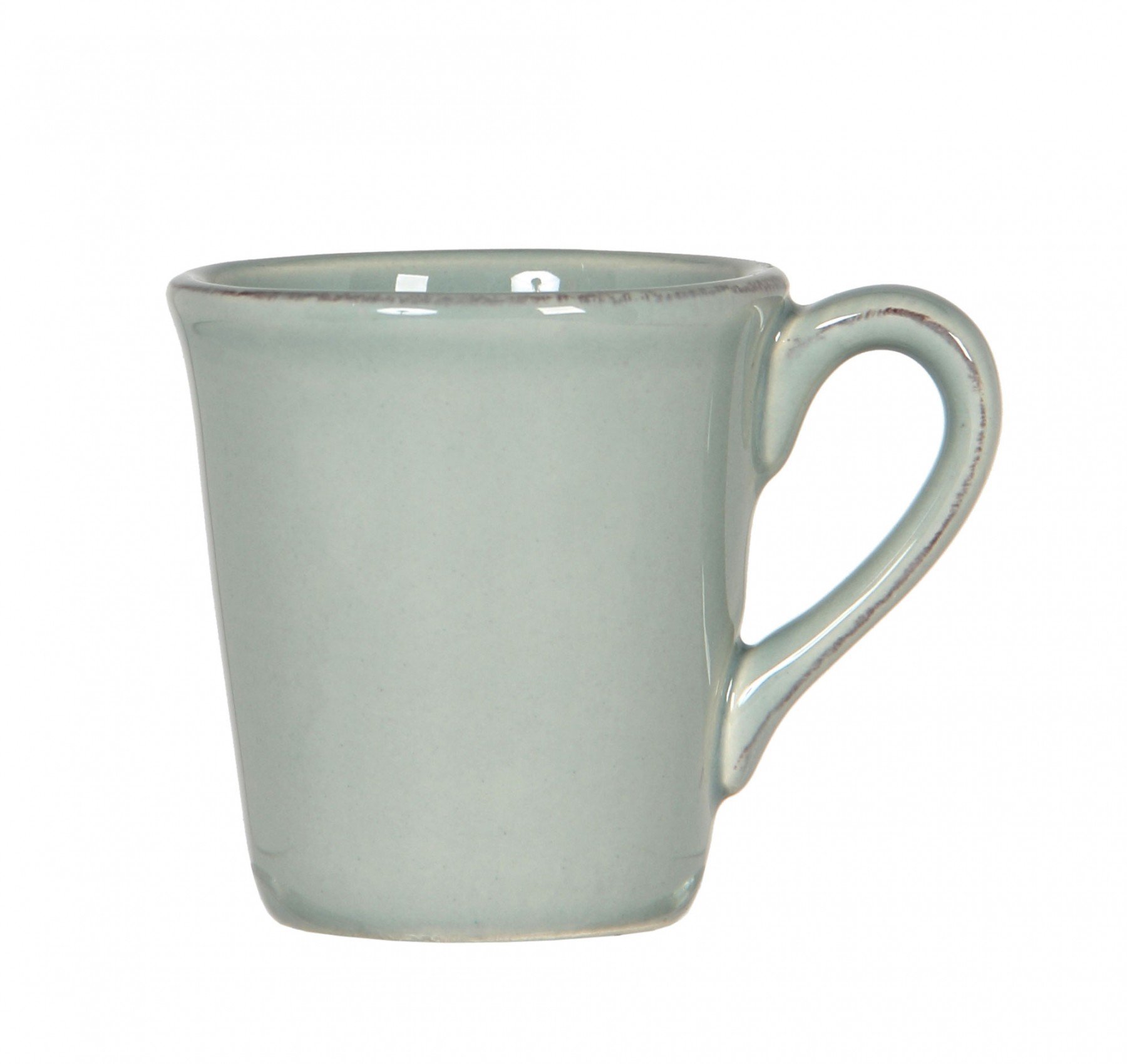 constance -Mug expresso en faience couleur vert d'eau (par 6)