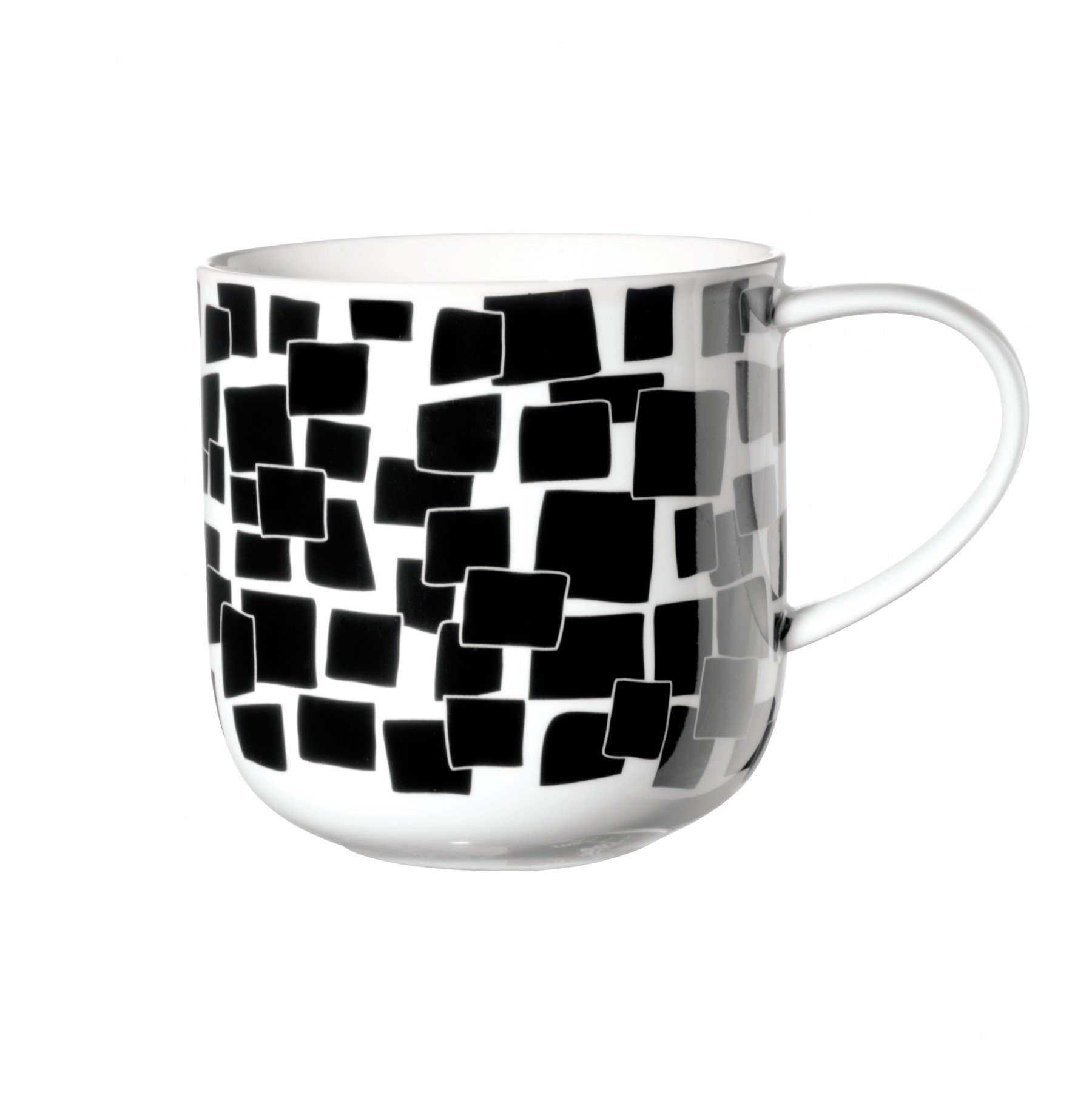 Colors it - Mug blanche et noire   40cl cm en porcelaine