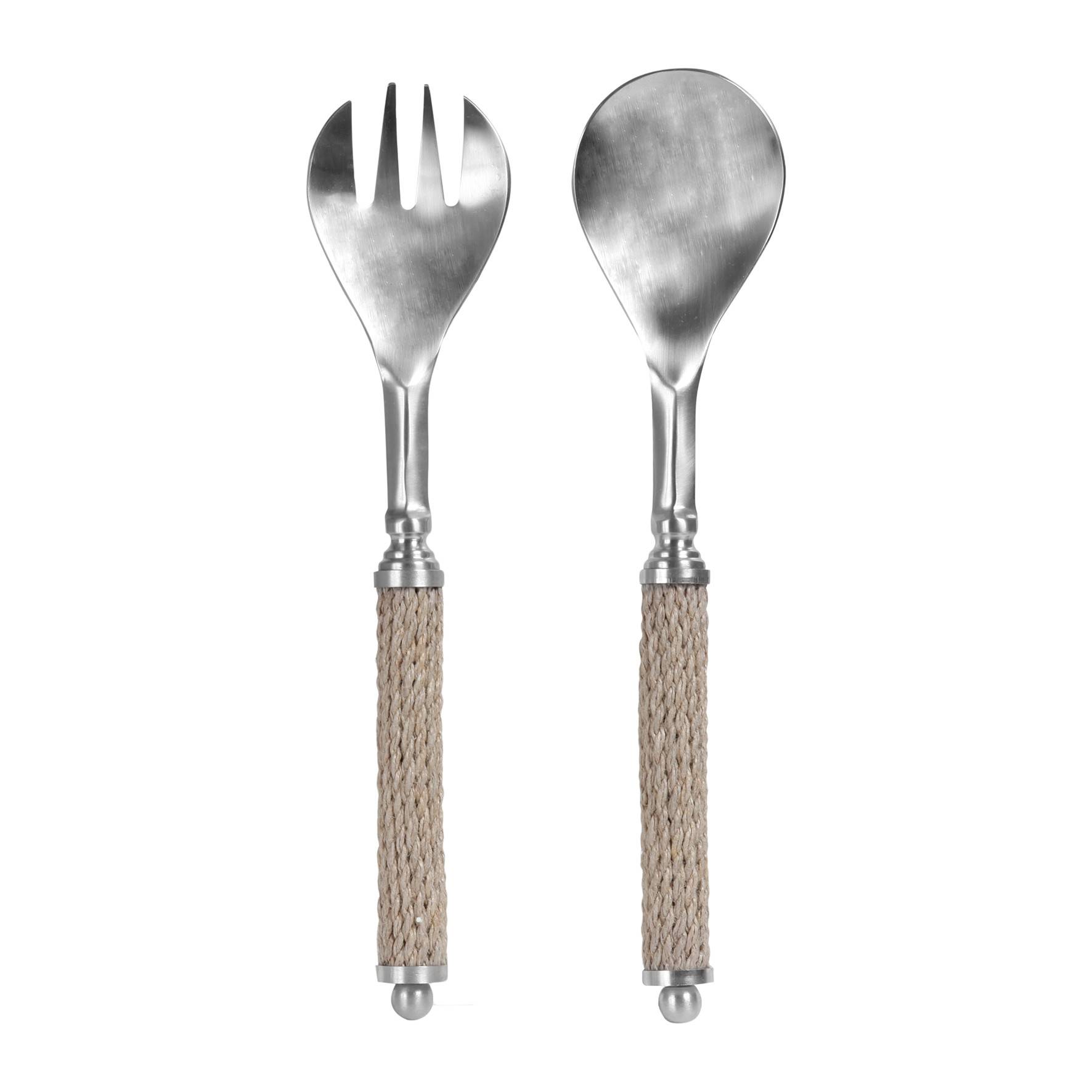 Couverts à Salade Vintage Inox Ajouré – Fabrication Française, Lot De 2