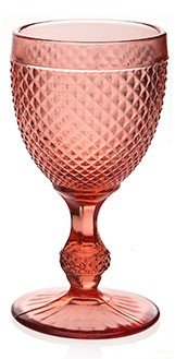 Diamond - Verre à pied rose (par 2)