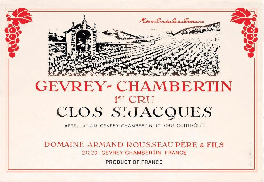 Bourgogne - Torchon gevrey-chambertin clos saint jacques 1er cru 