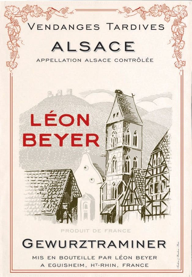 Alsace - Torchon léon beyer vendanges tardives gewurtraminer 