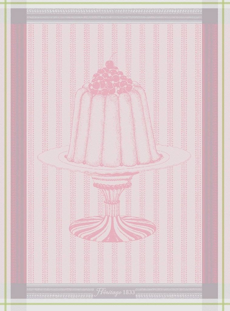 Gateaux - Torchon charlotte à la rose