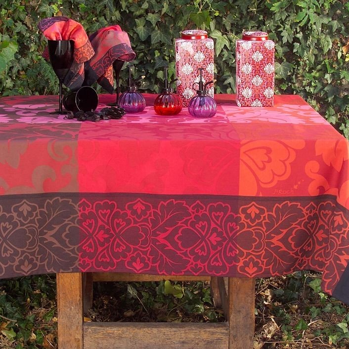 Beauvois- Serviette cerise (par6)