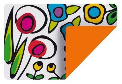 Wild Flora - Set de table reversible décor fleuri et uni 45x30cm (par6)