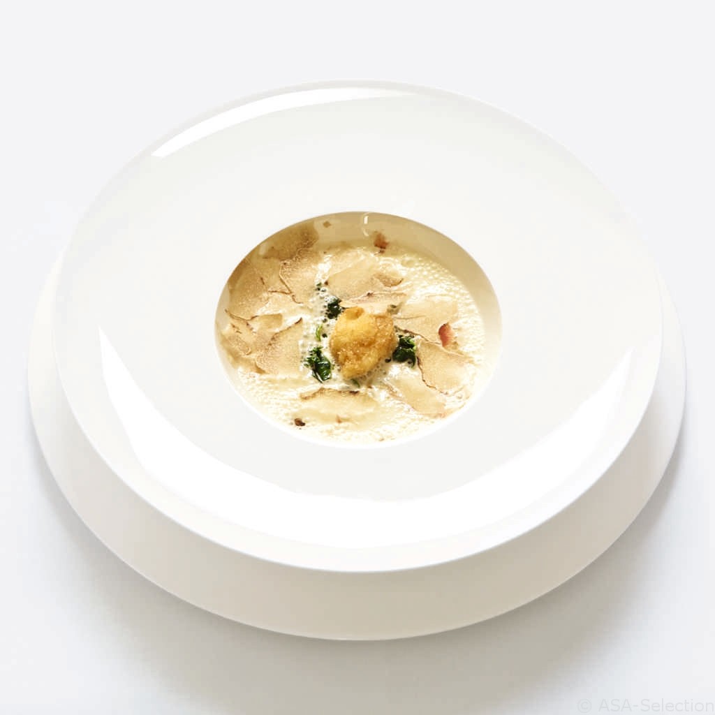 A table - Assiette gourmet porcelaine fine bone china (par2)