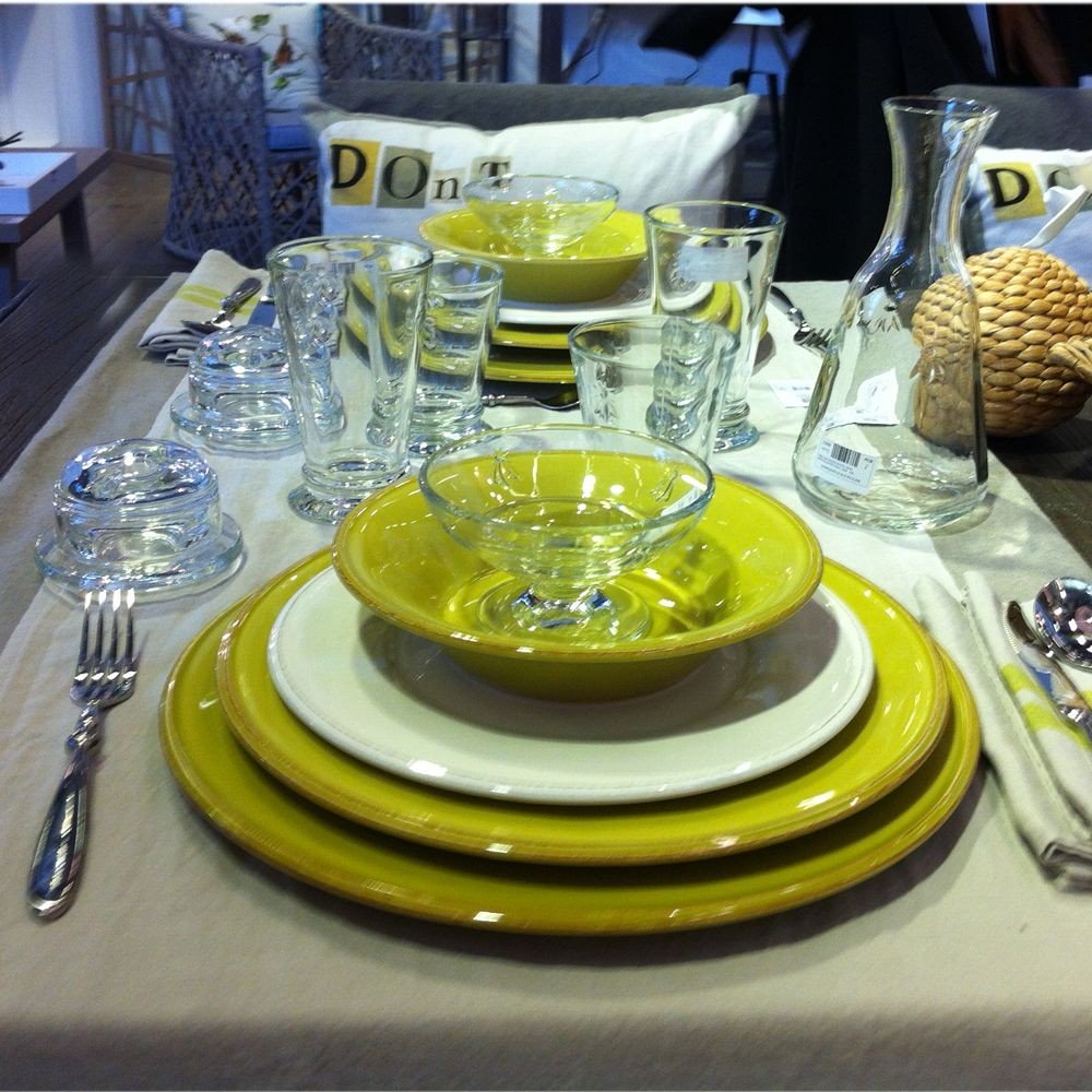 Constance  -  Saladier  en faience soja   30cm  