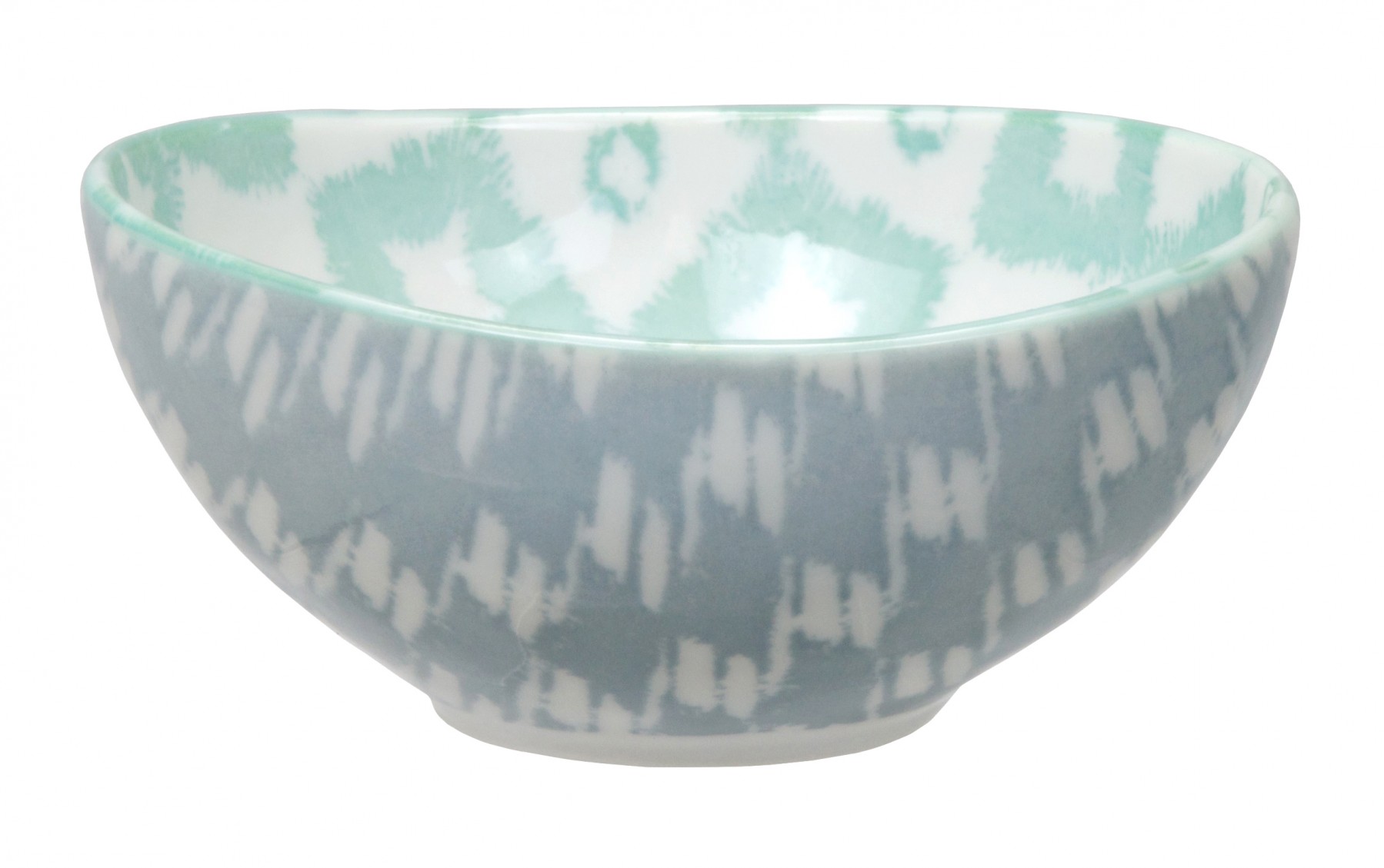 Kasuri - bol  vert et gris  10,5x5,5m en porcelaine (par2)