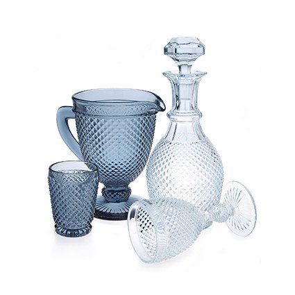 Diamond - Verre à pied gris (par 2)