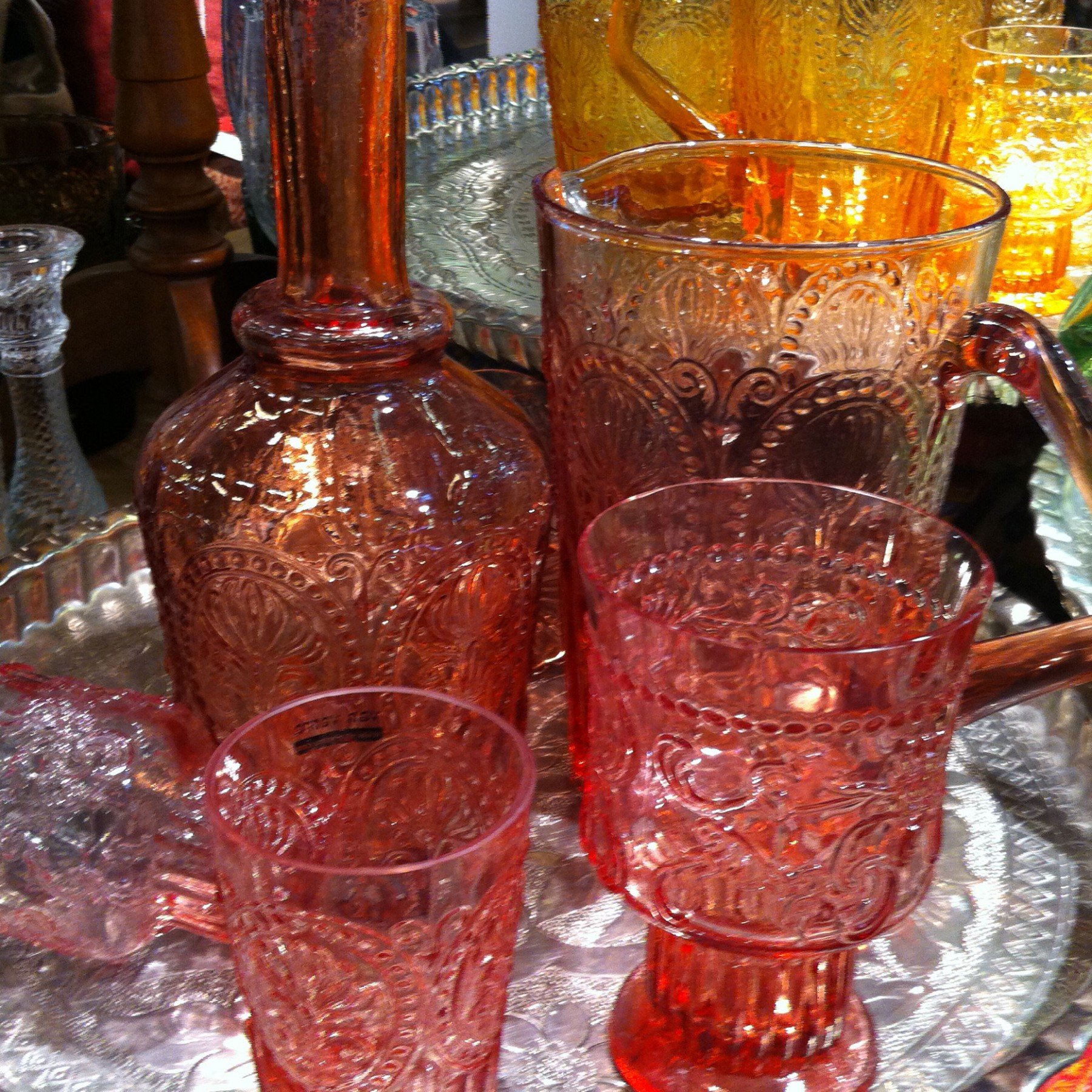 Fleur de Lys - Verre à eau rose (par 2)