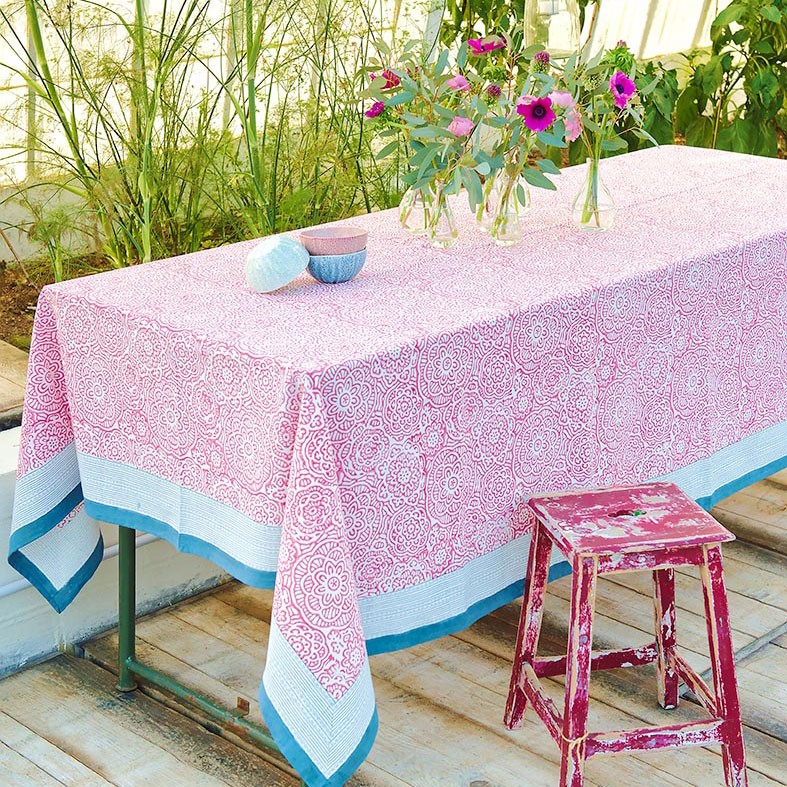 Santa Rosa -serviette en papier rose et bleu (paquet de  20)