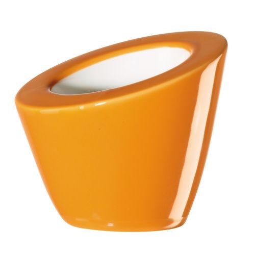 Pollo  -  Coquetier  orange  en  porcelaine  (par2)