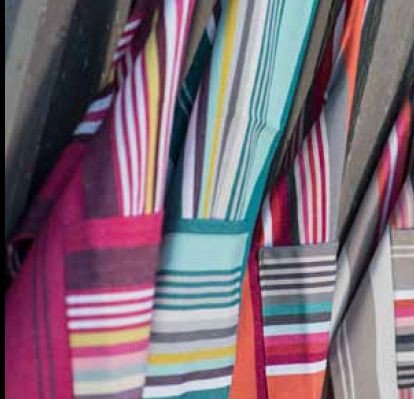 Ascain - Tablier bayadere 100% coton