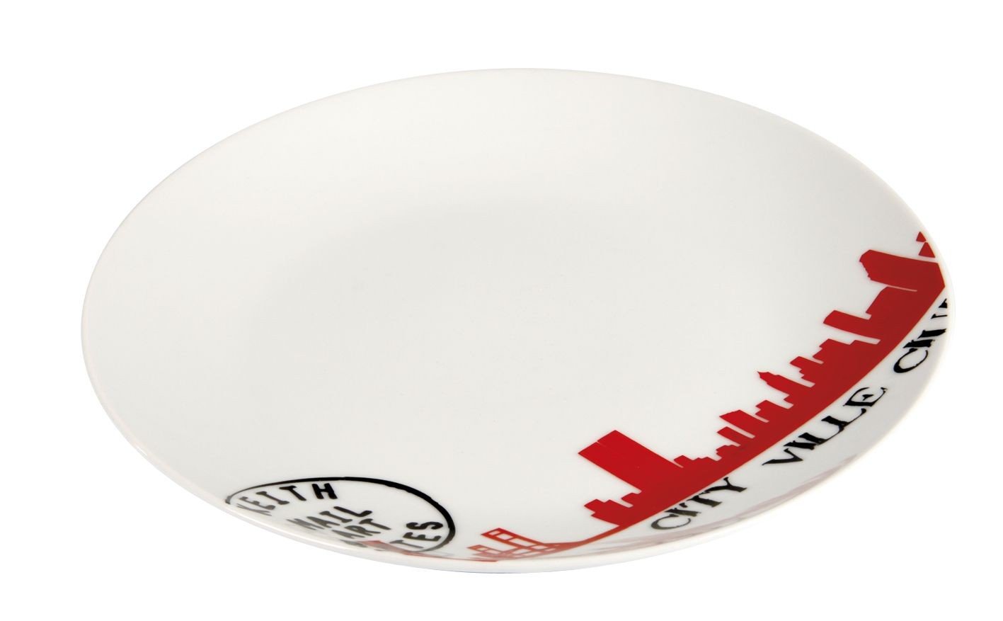 City - assiette à dessert 20m porcelaine cities ( par 6)