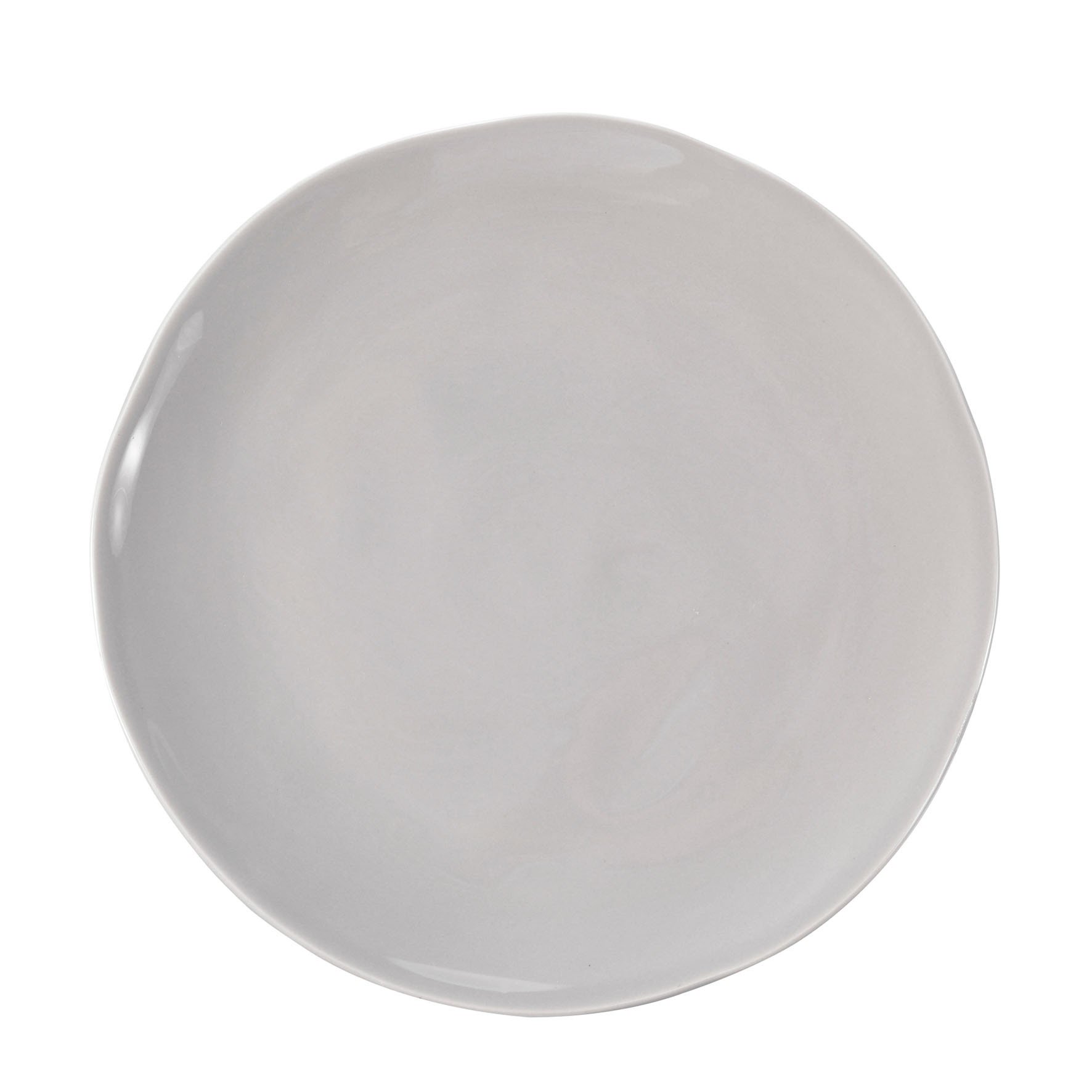 craft assiette dessert 21cm faience gris(par4)