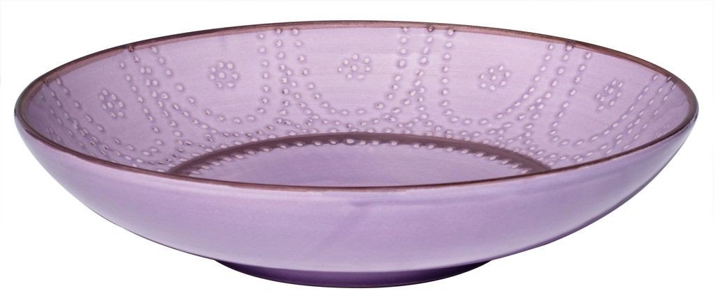 Carlotta  -  Plat  rond  lilas  32  cm 