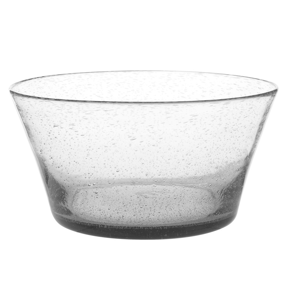 Artisan - Saladier verre bullé transparent 