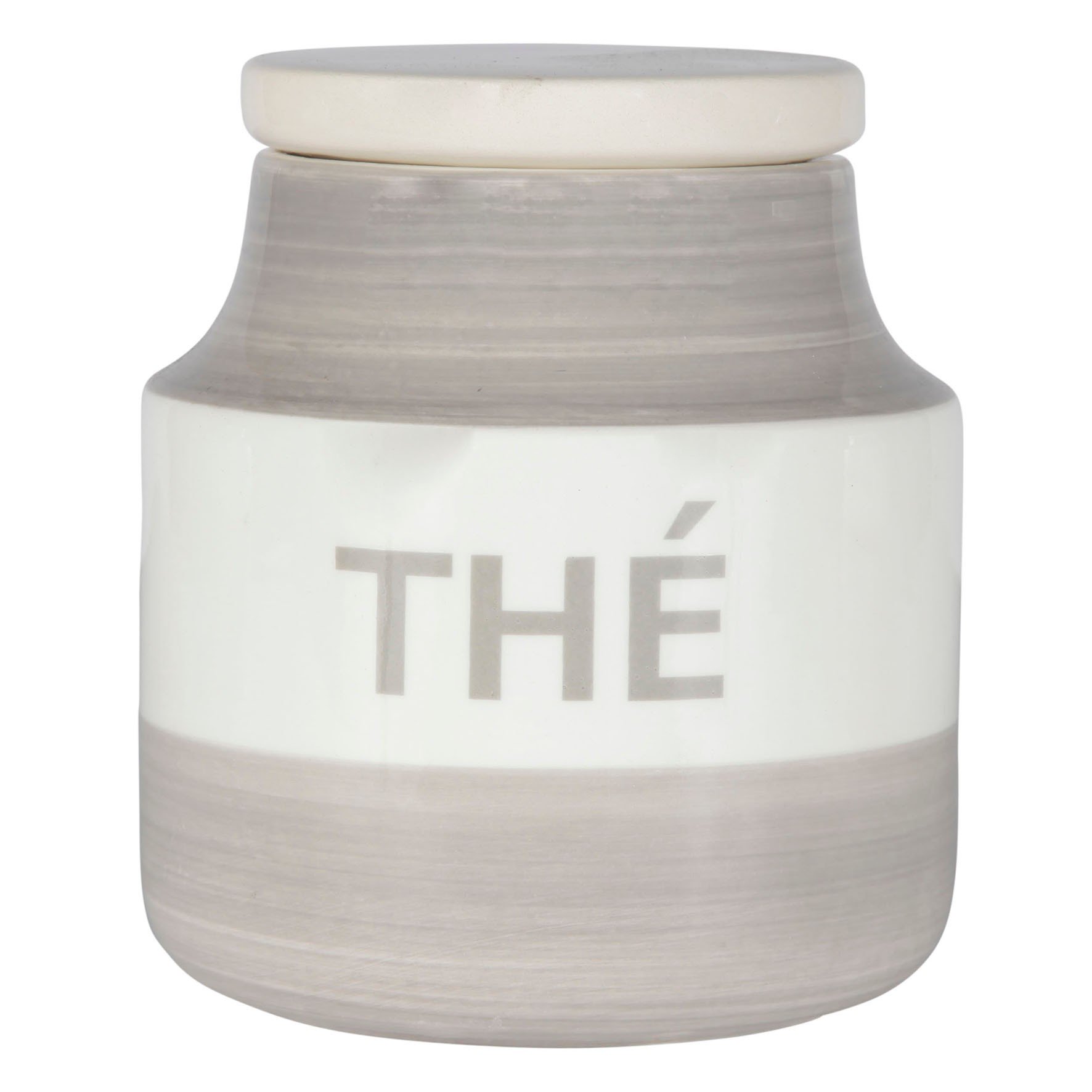 Matin - Pot à thé en faience bicolore (11w13cm)