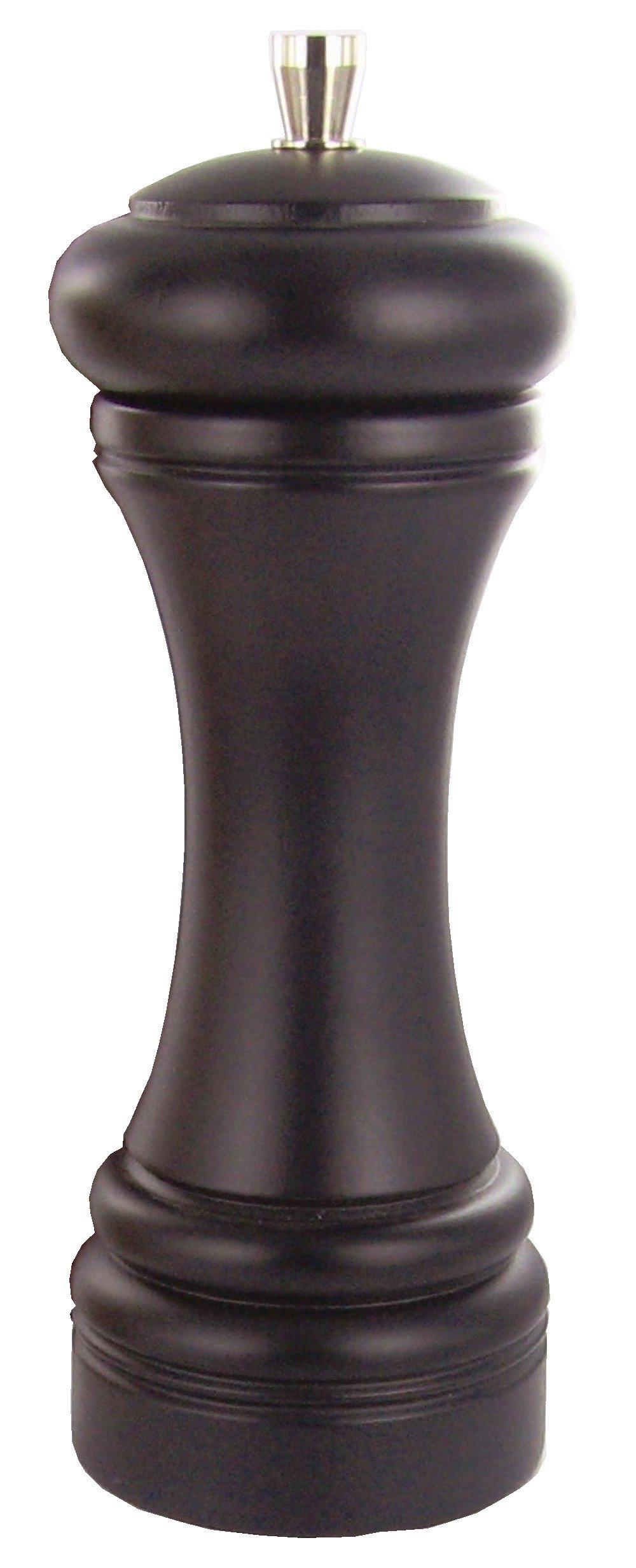 Bistro - Moulin à poivre hetre finition  noir satiné 18cm
