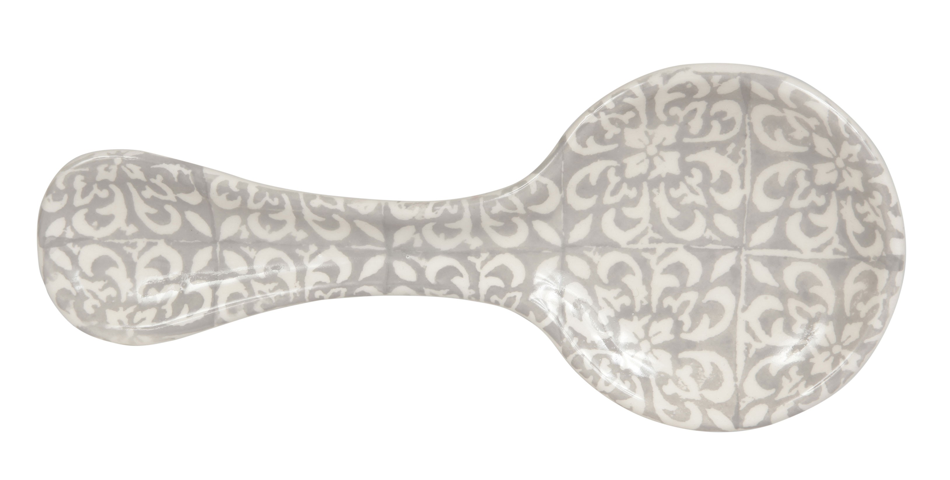 Tatouage - Repose culliere gris en ceramique 