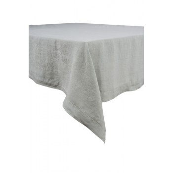 Naïs - Serviette de table en Lin stonewash grise (par6)
