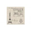Ballade en ville- Serviettes papier (Paquet de 20) 16X16cm