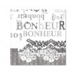 Bonheur - Serviettes papier (Paquet de 20) 16X16cm