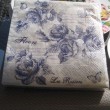Rose - Set de 20 serviettes en papier roses bleues 