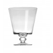 Vase - Vase conique sur pied  en verre transparent petit modele