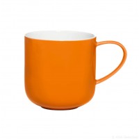 Coppa  -  Mug  bicolore  orange en  porcelaine