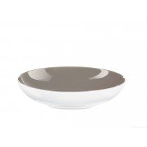 Colors it - Assiette à pâtes greige  22  cm en porcelaine ( par2)