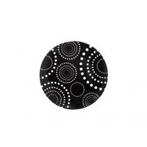 In Bloom -Assiette à dessert noir et blanc incassable (par6)