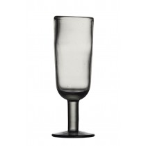 Moustier- Flute à champagne noir transparent fait main (par6)