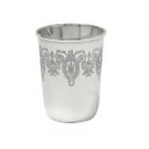 autrefois - Timbale métal argenté tapisserie