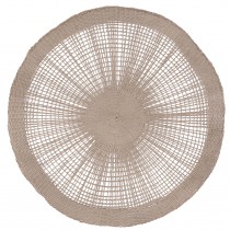 soleil - set de table 38cm taupe (par2)