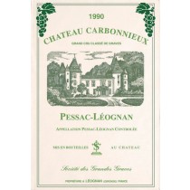 Bordeaux - Torchon château carbonnieux pessac leognan 1990 
