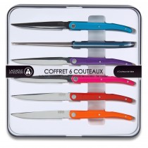 Sens - Coffret 6 couteaux steak multicolors