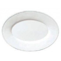 Constance  -  plat  ovale  blanc 35cm en faience 