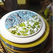 Libertine  - Assiette  à  dessert soja en faience   (par4) 