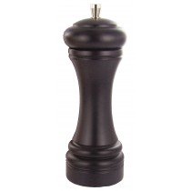Bistro - Moulin à poivre hetre finition  noir satiné 18cm