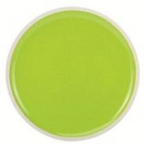 Oceanside - Assiette plate bi colors verte et blanche (par2)