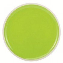 Oceanside - Assiette plate bi colors verte et blanche (par2)