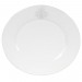 Capucine - Assiette plate ovale en faience blanche ( par 2)