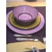 Carlotta  -  Plat  rond  lilas  32  cm 