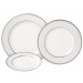 Ginger-Assiette calotte porcelaine Ivoire et platine  (par4)