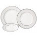 Ginger-Assiette calotte porcelaine Ivoire et platine  (par4)