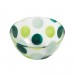 Pois  - Saladier pois vert verre epais 21cm